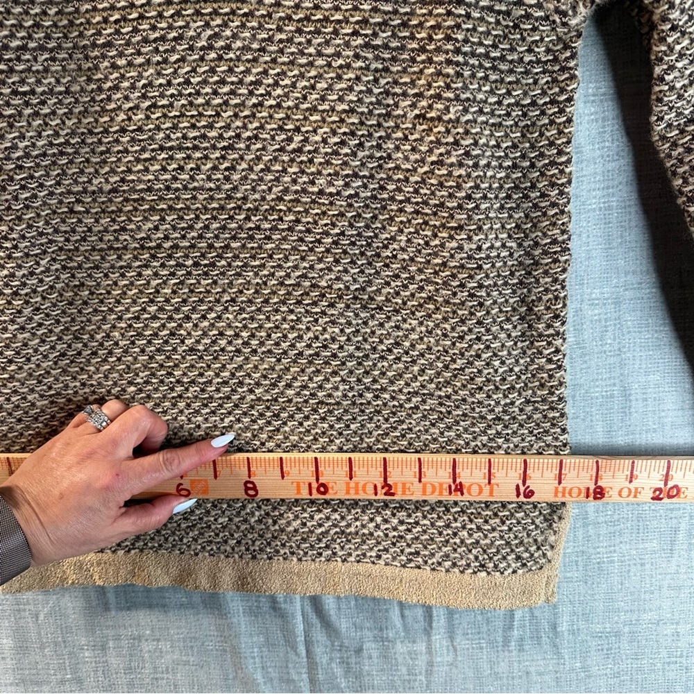 Liz Claiborne Lizsport Chunky Knit V-Neck Sweater Earth Tones Vintage Small S - Picture 10 of 11